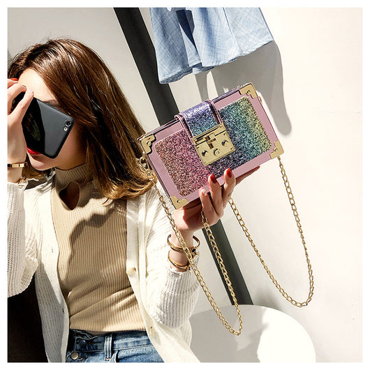 Bolso Bandolera Lentejuelas Brillante Versátil Un Hombro - Image 21