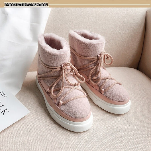 Botas de Nieve con Forro de Lana y Bandaje de Soporte - Image 10