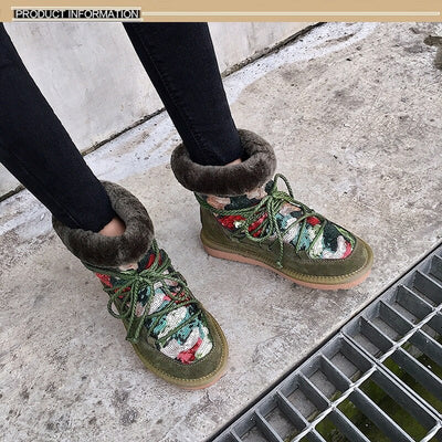 Botas de Nieve con Forro de Lana y Bandaje de Soporte - Image 20