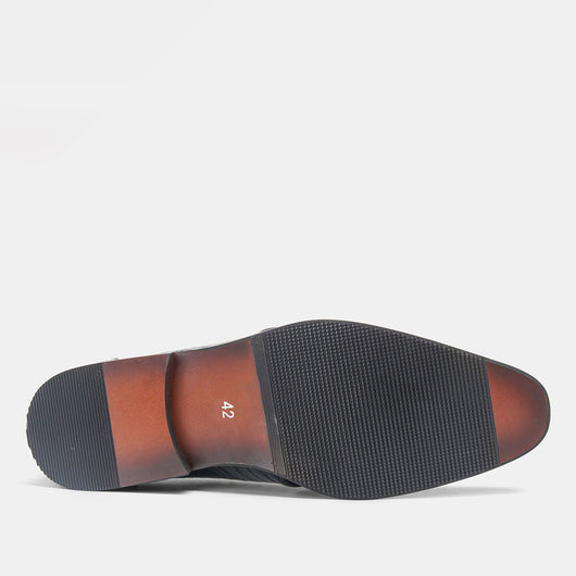 Zapatos de Cuero Vintage para Hombre con Diseño Estampado - Image 17