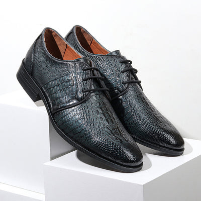 Zapatos de Cuero Vintage para Hombre con Diseño Estampado - Image 21