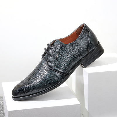 Zapatos de Cuero Vintage para Hombre con Diseño Estampado - Image 22