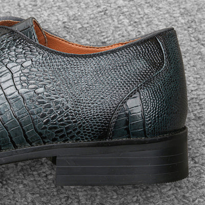 Zapatos de Cuero Vintage para Hombre con Diseño Estampado - Image 27