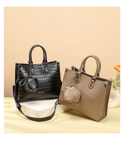 Bolso de Hombro con Patrón de Piedra - Image 5