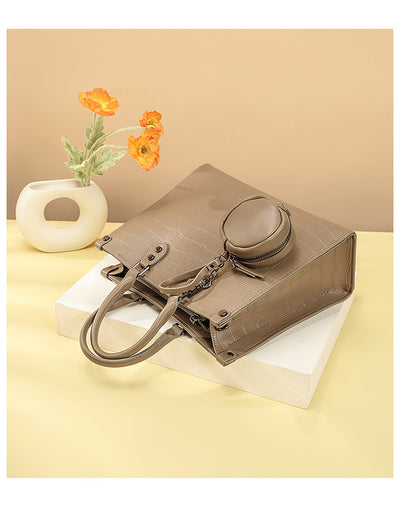 Bolso de Hombro con Patrón de Piedra - Image 7
