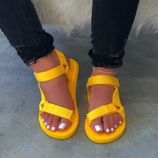 Sandalias Playeras Mujer con Velcro Ligeras y Cómodas - Image 3