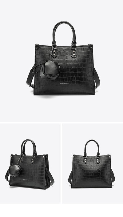 Bolso de Hombro con Patrón de Piedra - Image 14
