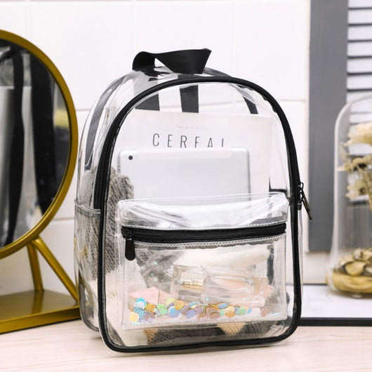 Mochila Escolar Infantil Impermeable PVC Transparente - Image 8