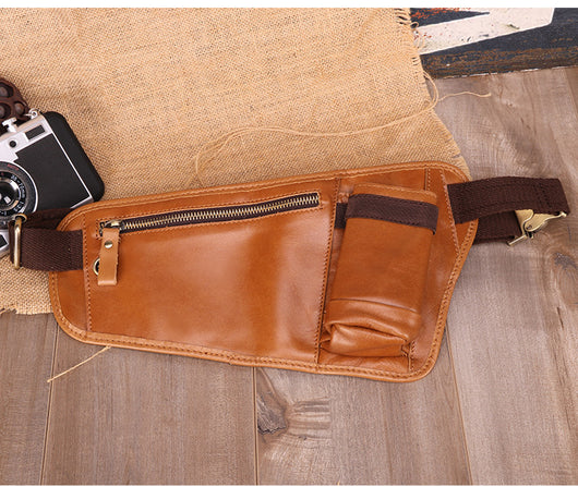 Bolsa Mensajero de Cuero Vacuno Multifuncional para Hombre - Image 8
