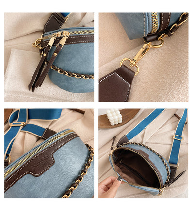 Bolso Bandolera Asimétrico de Textura y Color Casual - Image 14
