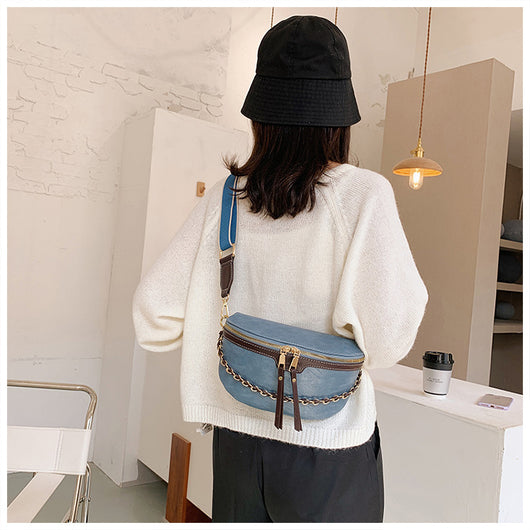 Bolso Bandolera Asimétrico de Textura y Color Casual - Image 17