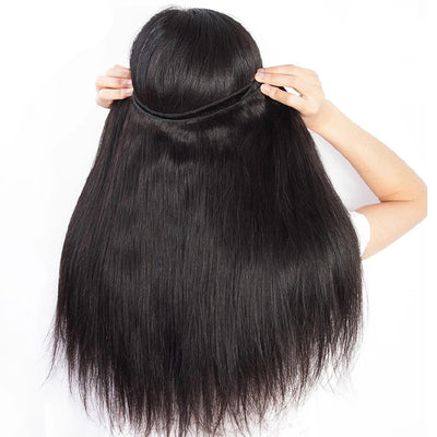 Extensión de Cabello Humano Liso Ondulado Color Natural - Peluca de Cabello Virgen - Image 14