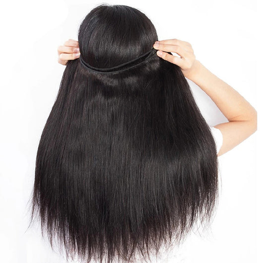Extensión de Cabello Humano Liso Ondulado Color Natural - Peluca de Cabello Virgen - Image 14
