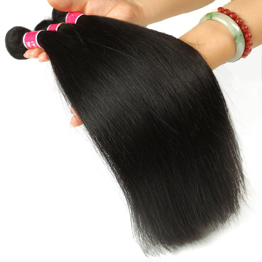 Extensión de Cabello Humano Liso Ondulado Color Natural - Peluca de Cabello Virgen - Image 18