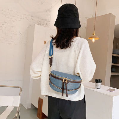 Bolso Bandolera Asimétrico de Textura y Color Casual - Image 29