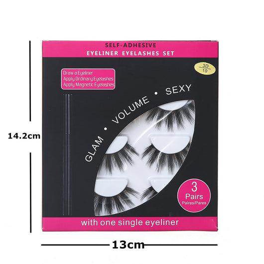 Pack de 3 Pares de Pestañas Postizas Mágicas - Image 3