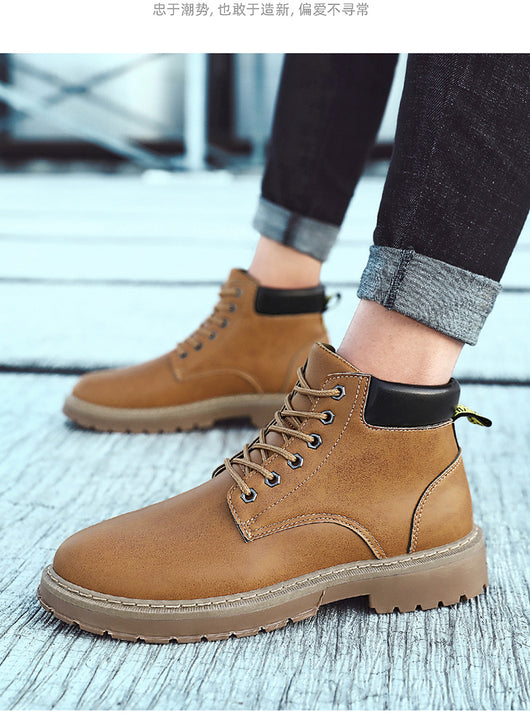 Botas Martin Altas para Hombre Estilo Británico Retro - Image 6