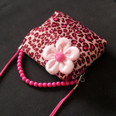 Bolsa Mensajera Infantil con Cadena de Perlas - Diseño Princesa Floral - Image 8