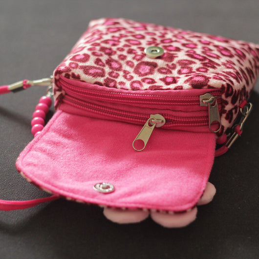 Bolsa Mensajera Infantil con Cadena de Perlas - Diseño Princesa Floral - Image 11