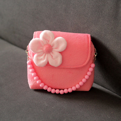 Bolsa Mensajera Infantil con Cadena de Perlas - Diseño Princesa Floral - Image 12