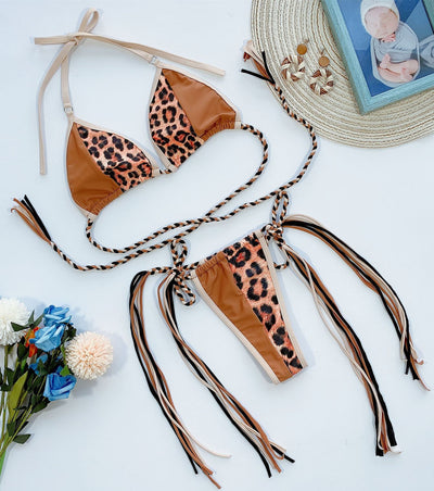 Bikini Leopardo con Detalles de Cuerda Trenzada - Image 15
