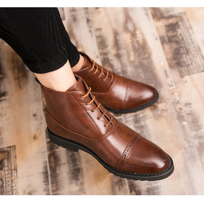 Zapatos Casuales Retro Británicos Talla Grande para Hombre - Image 10