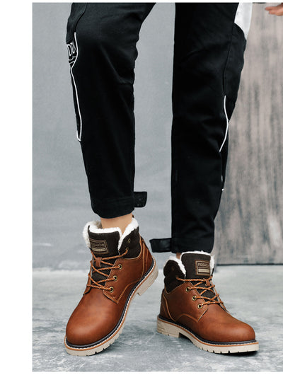 Botas de Montaña Impermeables Estilo Europeo para Hombre - Caña Alta - Image 9