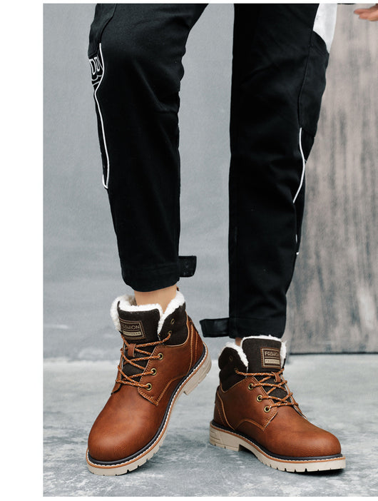 Botas de Montaña Impermeables Estilo Europeo para Hombre - Caña Alta - Image 9