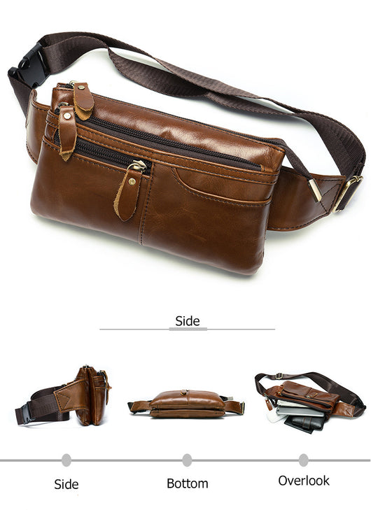 Bolsa Retro de Cuero para Hombre - Mensajero de Estilo Vintage - Image 21