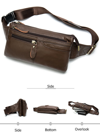 Bolsa Retro de Cuero para Hombre - Mensajero de Estilo Vintage - Image 25