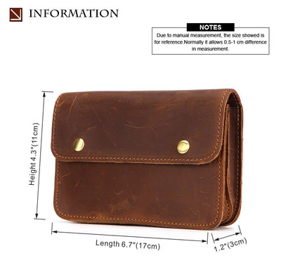 Cinturón Bolsa Multifuncional de Cuero Genuino para Caballo - Image 6