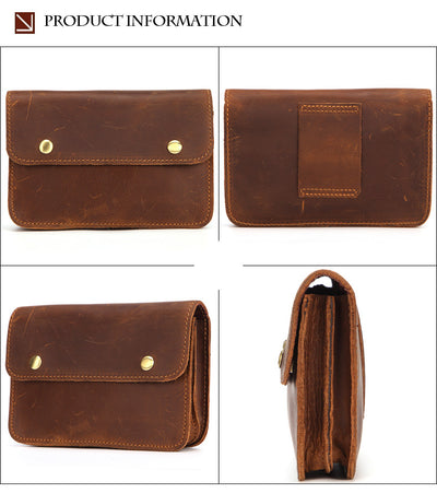 Cinturón Bolsa Multifuncional de Cuero Genuino para Caballo - Image 10