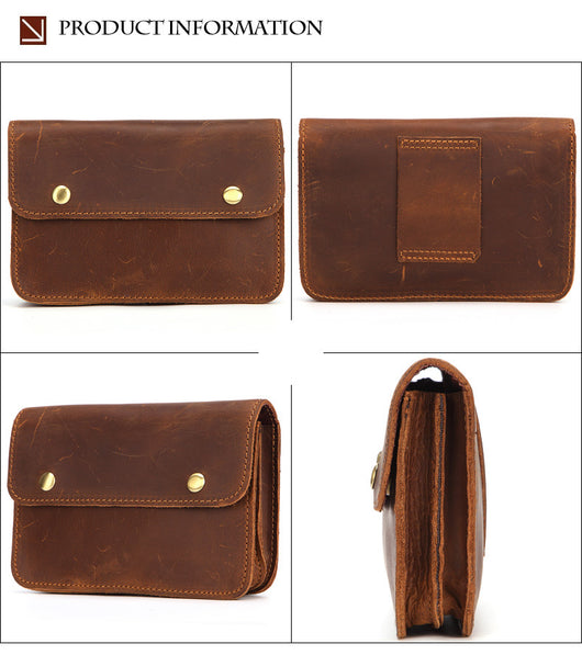 Cinturón Bolsa Multifuncional de Cuero Genuino para Caballo - Image 10