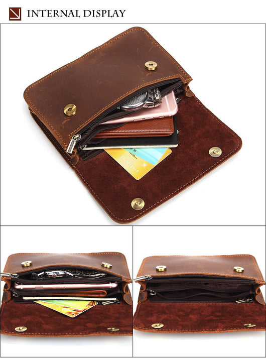 Cinturón Bolsa Multifuncional de Cuero Genuino para Caballo - Image 12