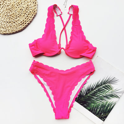 Bikini Deportivo con Armadura y Corte Floral para Mujer - Image 20
