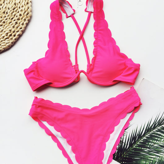Bikini Deportivo con Armadura y Corte Floral para Mujer - Image 21
