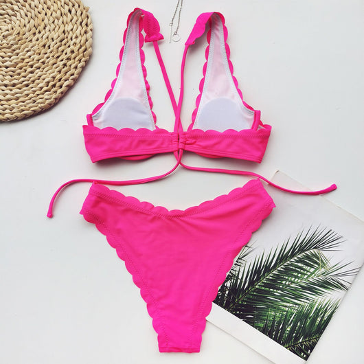 Bikini Deportivo con Armadura y Corte Floral para Mujer - Image 22