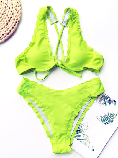 Bikini Deportivo con Armadura y Corte Floral para Mujer - Image 24