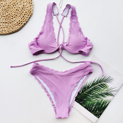 Bikini Deportivo con Armadura y Corte Floral para Mujer - Image 30