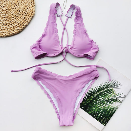 Bikini Deportivo con Armadura y Corte Floral para Mujer - Image 30