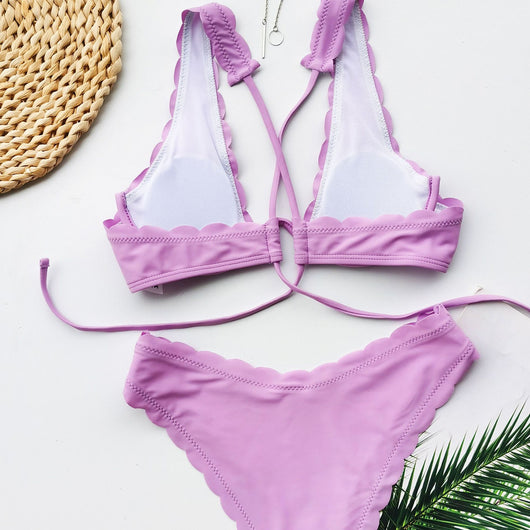 Bikini Deportivo con Armadura y Corte Floral para Mujer - Image 33