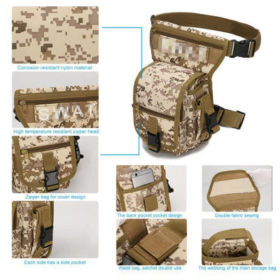 Bolsa Táctica Multipropósito para Cintura y Pierna - Image 20