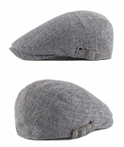 Boina Retro Británica de Algodón y Lino - Estilo Casual Vintage - Image 10