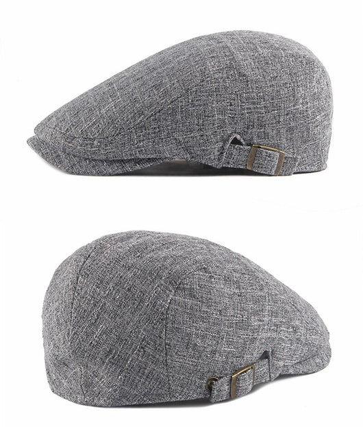 Boina Retro Británica de Algodón y Lino - Estilo Casual Vintage - Image 10