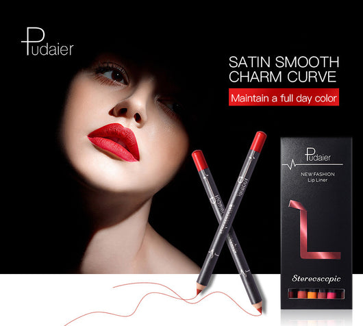 Delineador de Labios Impermeable 12 Colores - Image 2