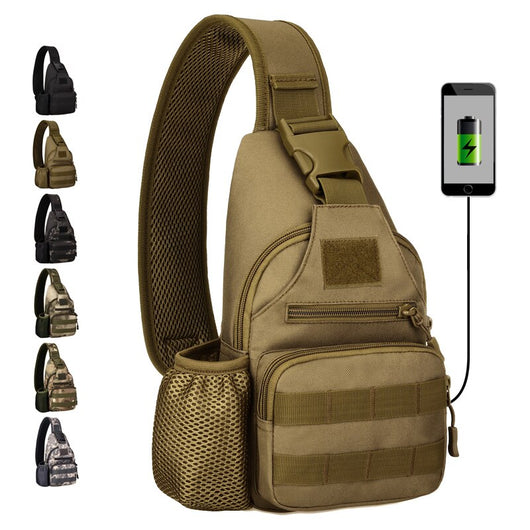 Mochila Canvas con Puerto de Carga y Bolsa de Cintura - Image 10