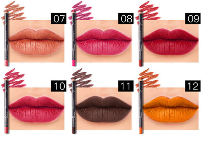 Delineador de Labios Impermeable 12 Colores - Image 6