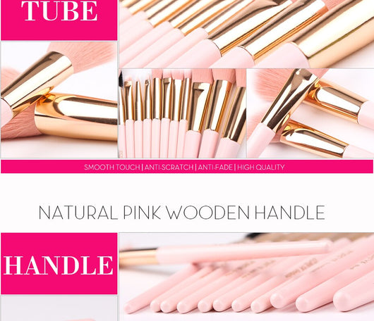Set de 12 Brochas de Maquillaje con Mango Puntiagudo - Image 26