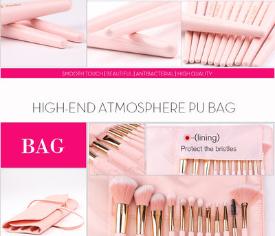 Set de 12 Brochas de Maquillaje con Mango Puntiagudo - Image 27
