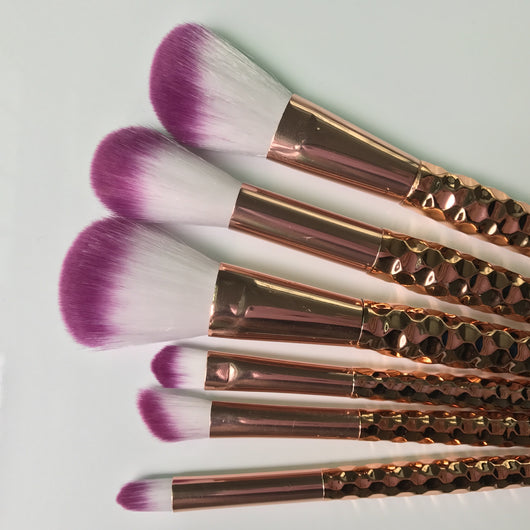 Brocha de Maquillaje con Escamas de Pez y Patrón Panal - Image 11